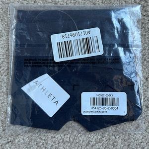 NWT Athleta Performa Bikini 2 pack Black & Navy, Large. Selling as a 2 pack.